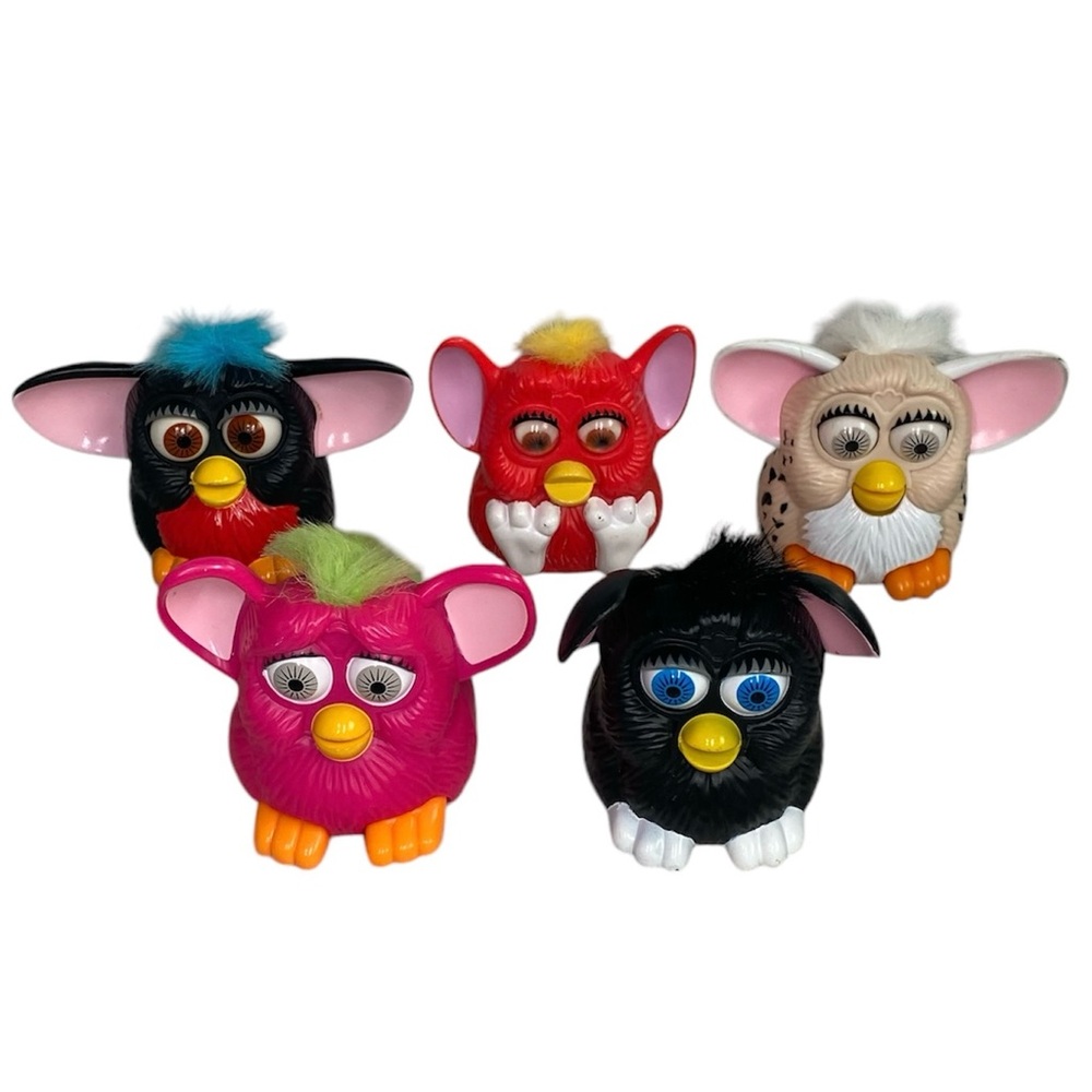 Furby McDonald’s Happy Meal Toys Lot of 5 Vintage 1998